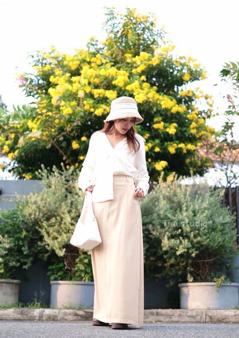 Ladies Casual Linen Long Skirts